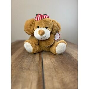 Best Made Toys Dog‎ Plush Stuffed Animal Christmas Hat Scarf Red Green